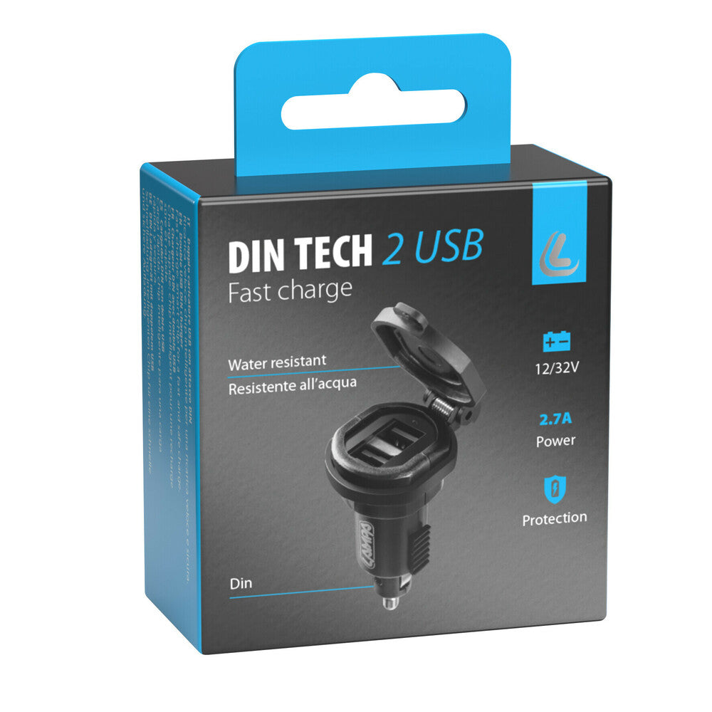 Din-Tech caricabatteria USB - articolo 38882