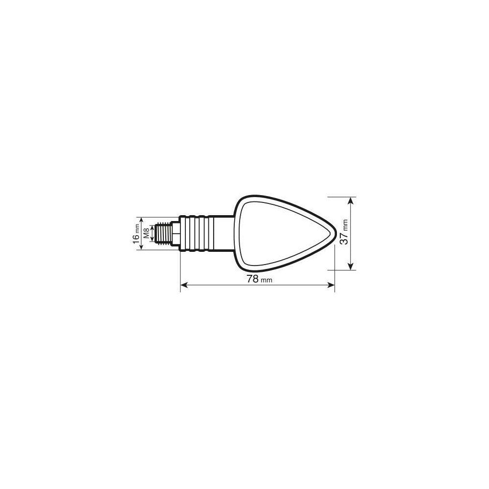 Lampa 90066 Focal, indicatori di direzione - 21W - Carbon - immagine 4
