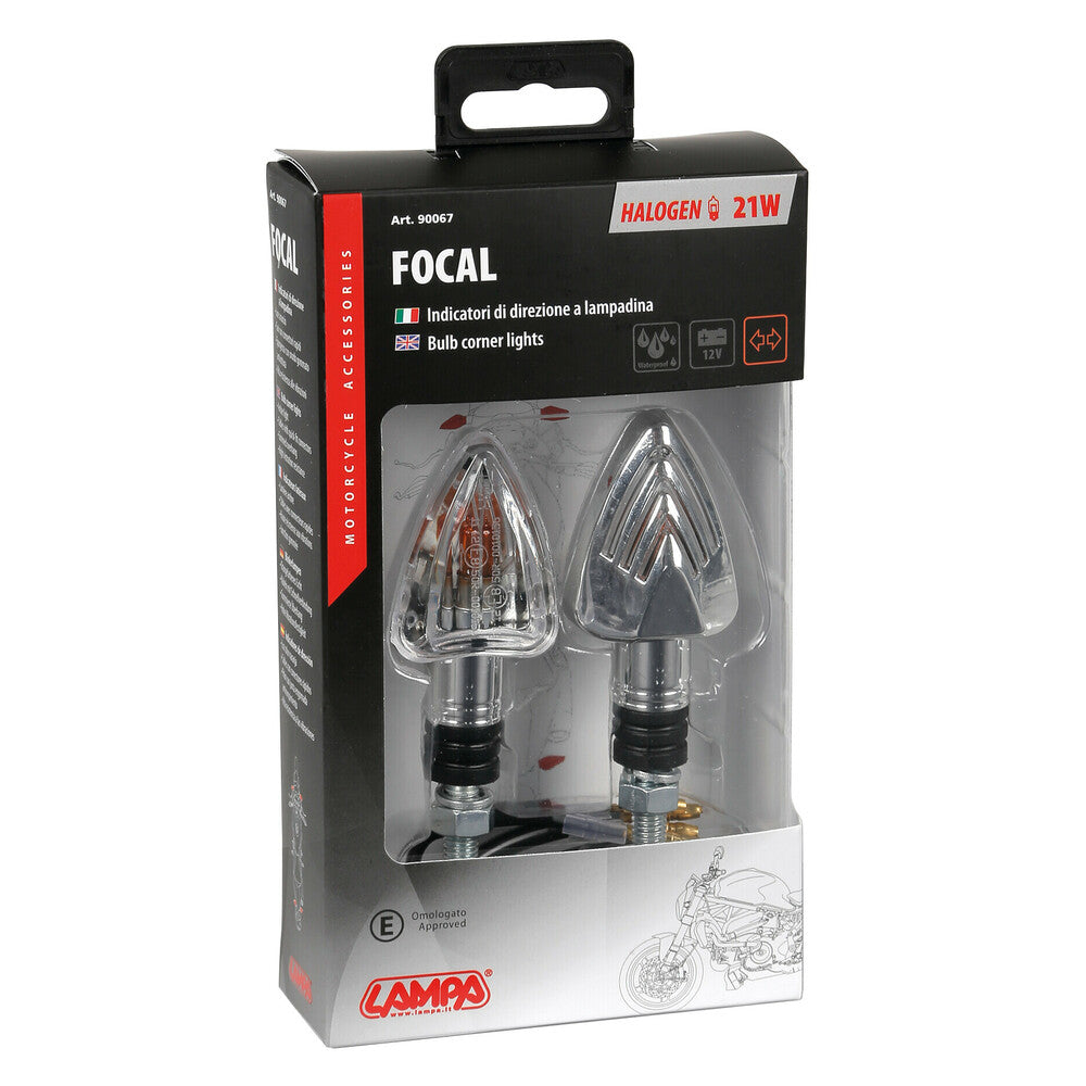 Lampa 90067 Focal, indicatori di direzione - 21W - Cromo - immagine 2