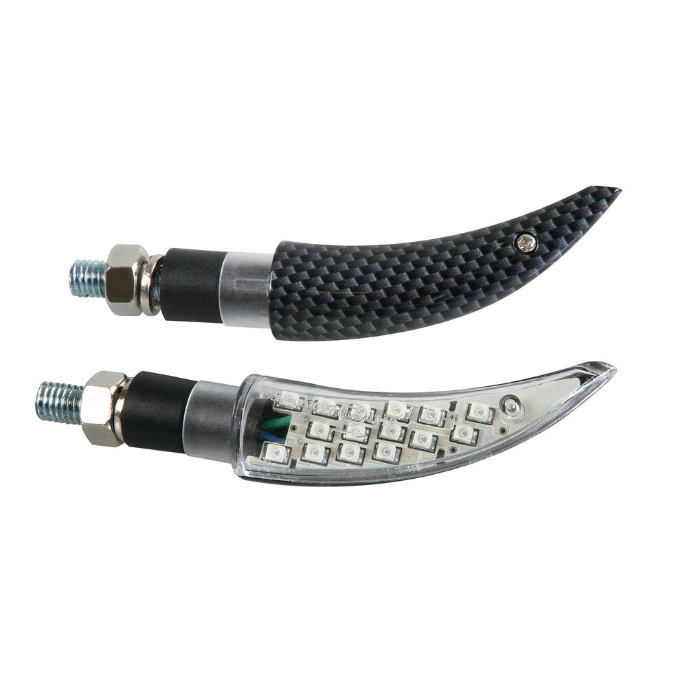 Lampa 90075 Katana, indicatori direzione a Led - 12V LED - Carbon