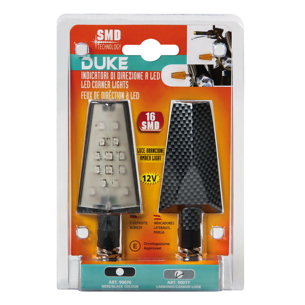 Lampa 90077 Duke, indicatori direzione a Led - 12V LED - Carbon - immagine 2