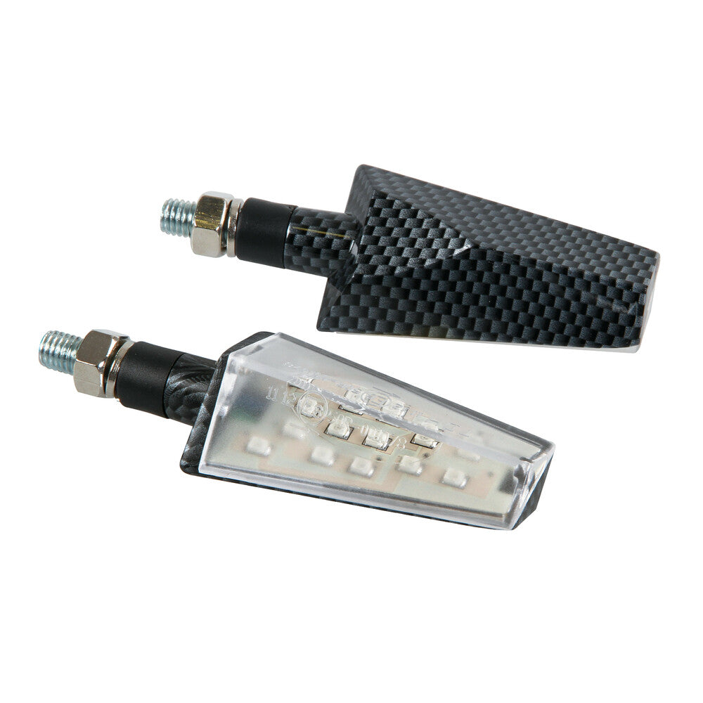 Lampa 90077 Duke, indicatori direzione a Led - 12V LED - Carbon