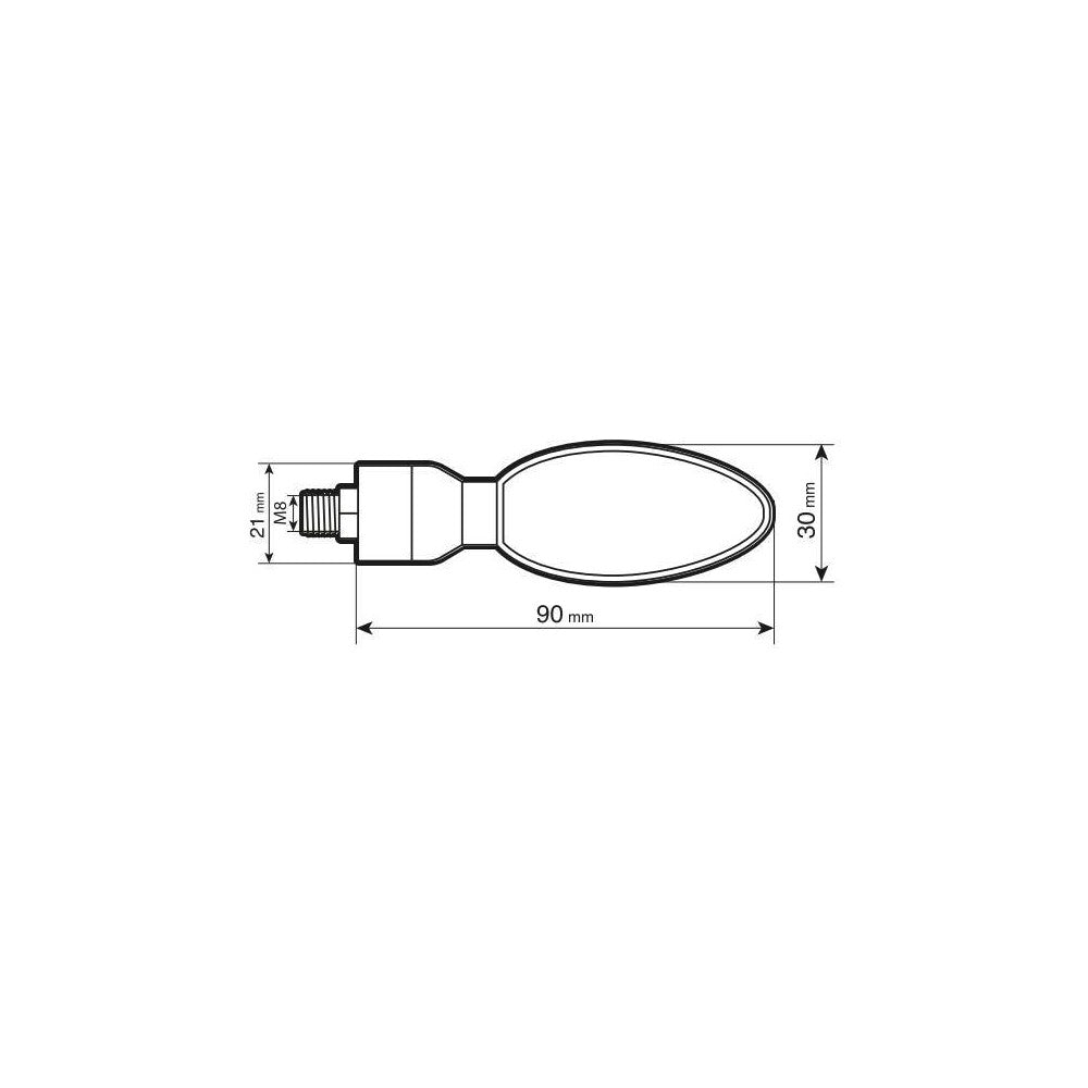 Lampa 90079 Kinesis Halo, indicatori di direzione - 10W - Nero - immagine 3