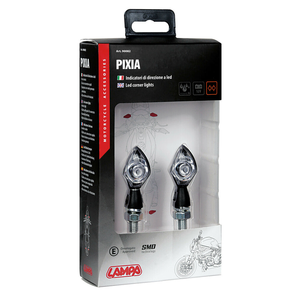 Lampa 90082 Pixia, indicatori di direzione a Led - 12V LED - Nero - immagine 2