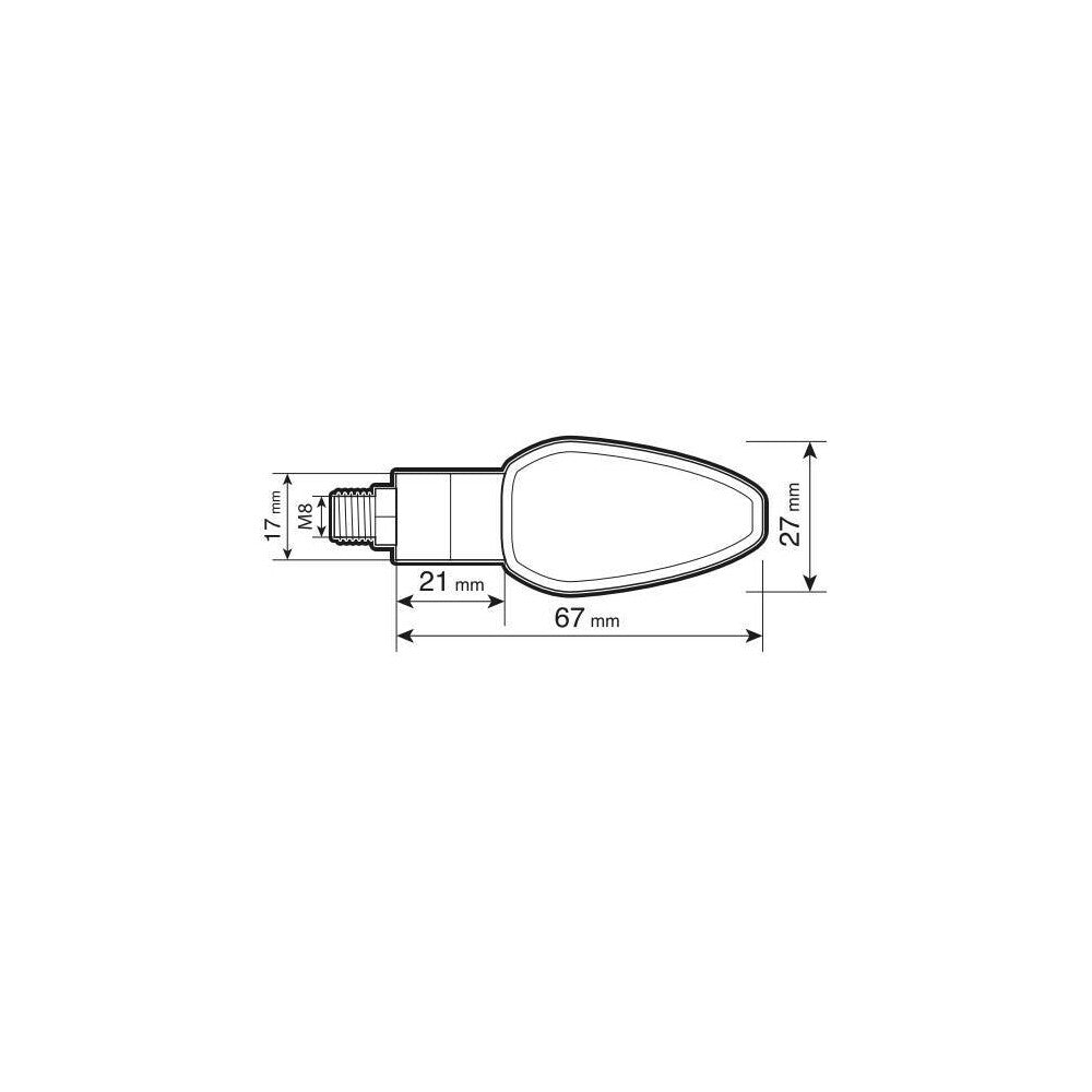 Lampa 90098 Tuareg, indicatori direzione a led - 12V LED - Nero - immagine 3
