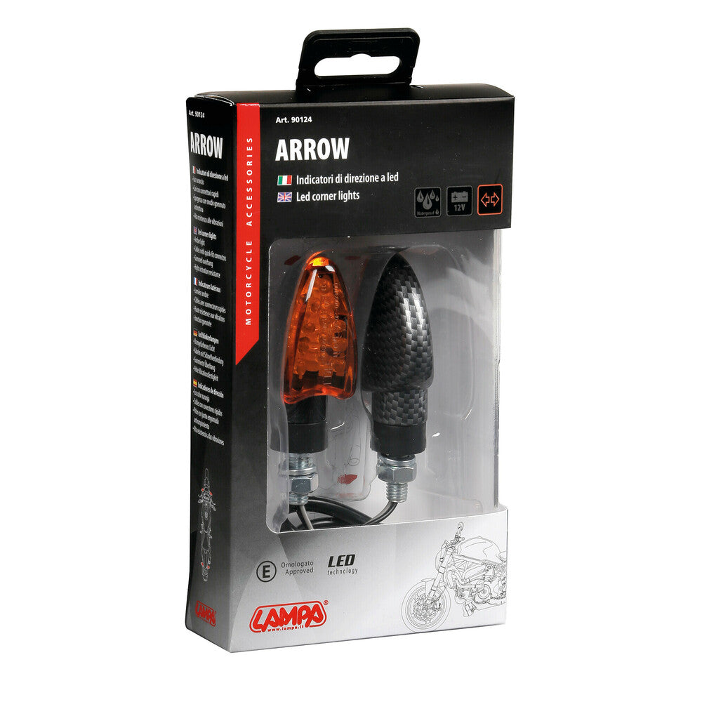 Lampa 90124 Arrow, indicatori direzione - 12V LED - Carbon - immagine 4