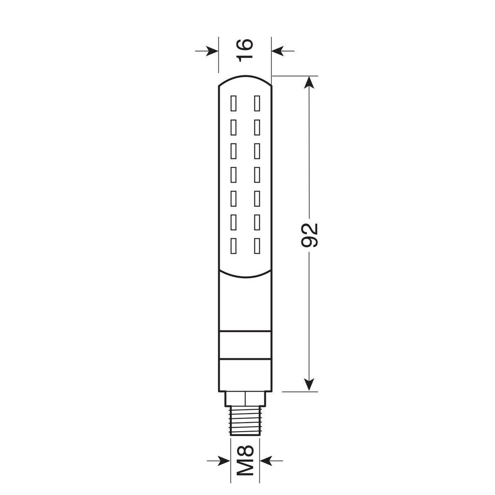 Lampa 90477 Line SQ Rear, indicatori di direzione a led sequenziale e luce di posizione/stop posteriori - 12V LED - immagine 5
