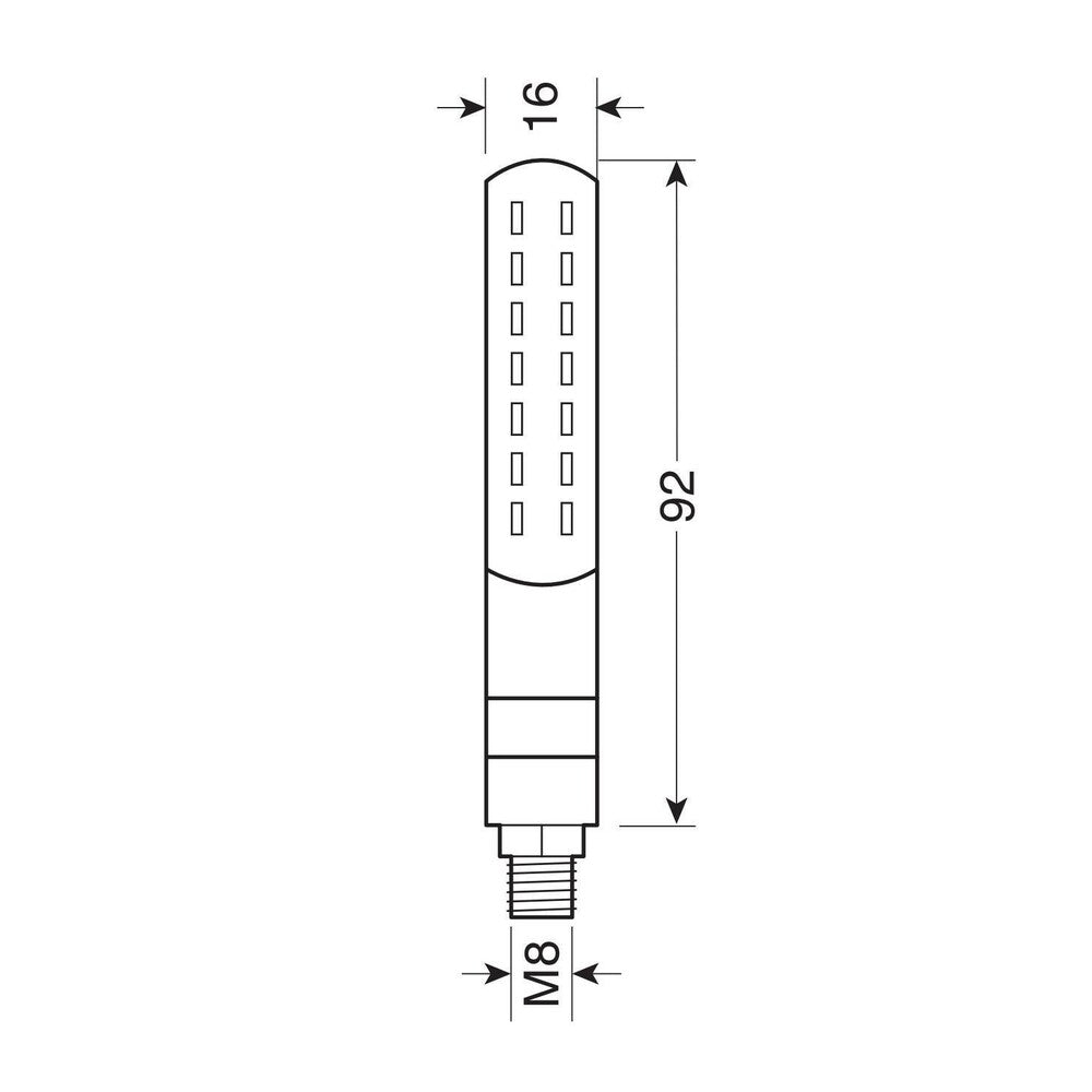 Lampa 90478 Line SQ Front, indicatori di direzione a led sequenziale e luce di posizione anteriori - 12V LED - immagine 3