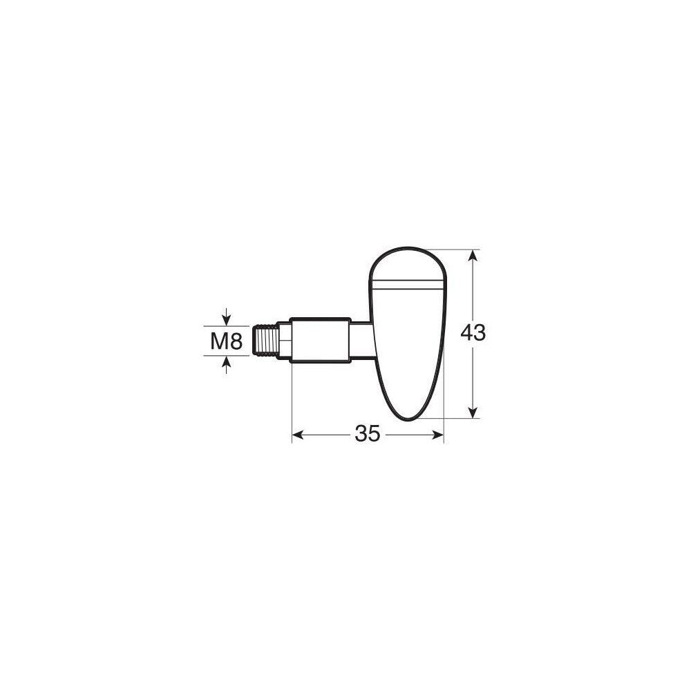 Lampa 90482 Drop, indicatori direzione a Led - Nero - immagine 4
