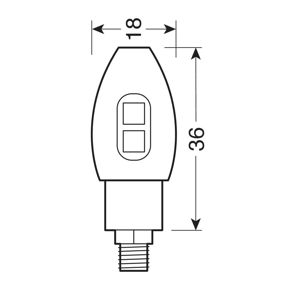 Lampa 90505 Volt, indicatori direzione a Led - Argento - immagine 3