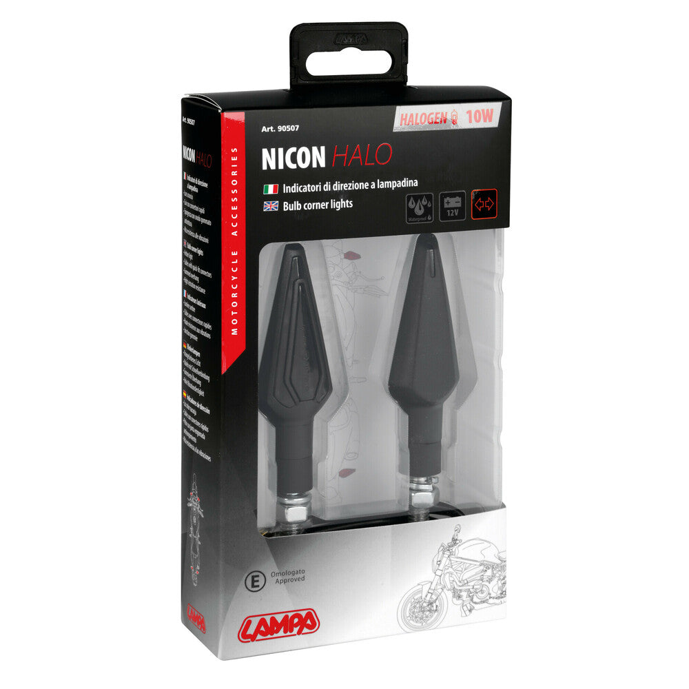 Lampa 90507 Nicon Halo, indicatori di direzione - 10W - Nero - immagine 3