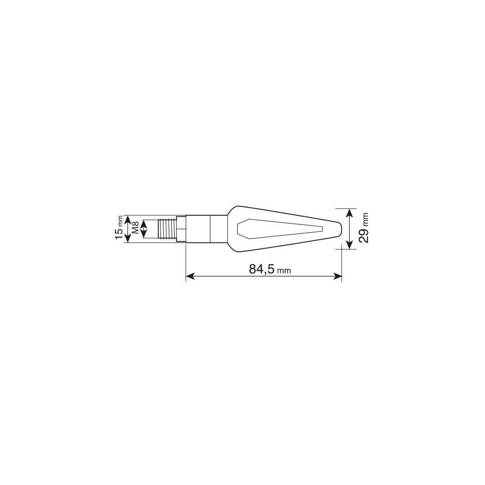 Lampa 90507 Nicon Halo, indicatori di direzione - 10W - Nero - immagine 4