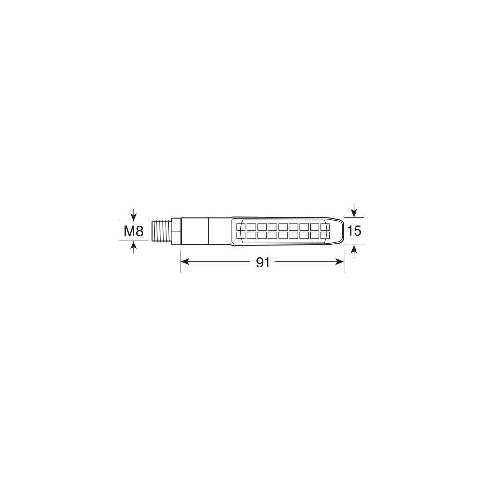 Lampa 91623 Victory Rear, indicatori di direzione a led e luce di posizione/stop posteriori - 12V LED - immagine 4