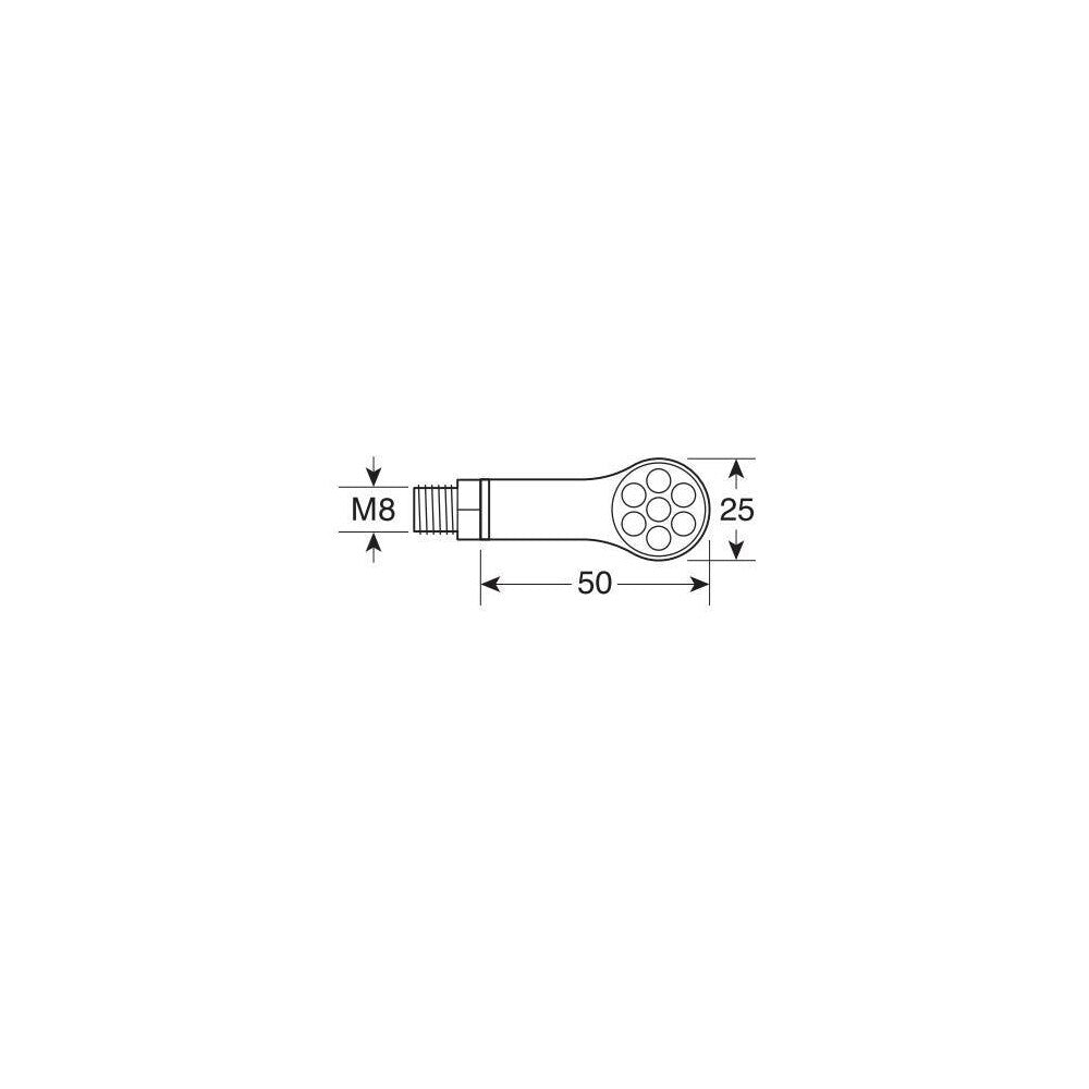 Lampa 91625 Magnifier Rear, indicatori di direzione a led e luce di posizione/stop posteriori - 12V LED - immagine 4