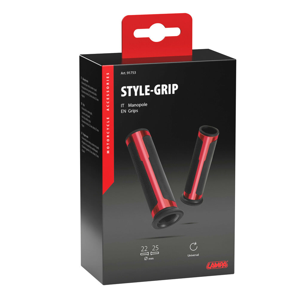 Lampa Style-Grip manopole universali - Rosso - dettaglio 1