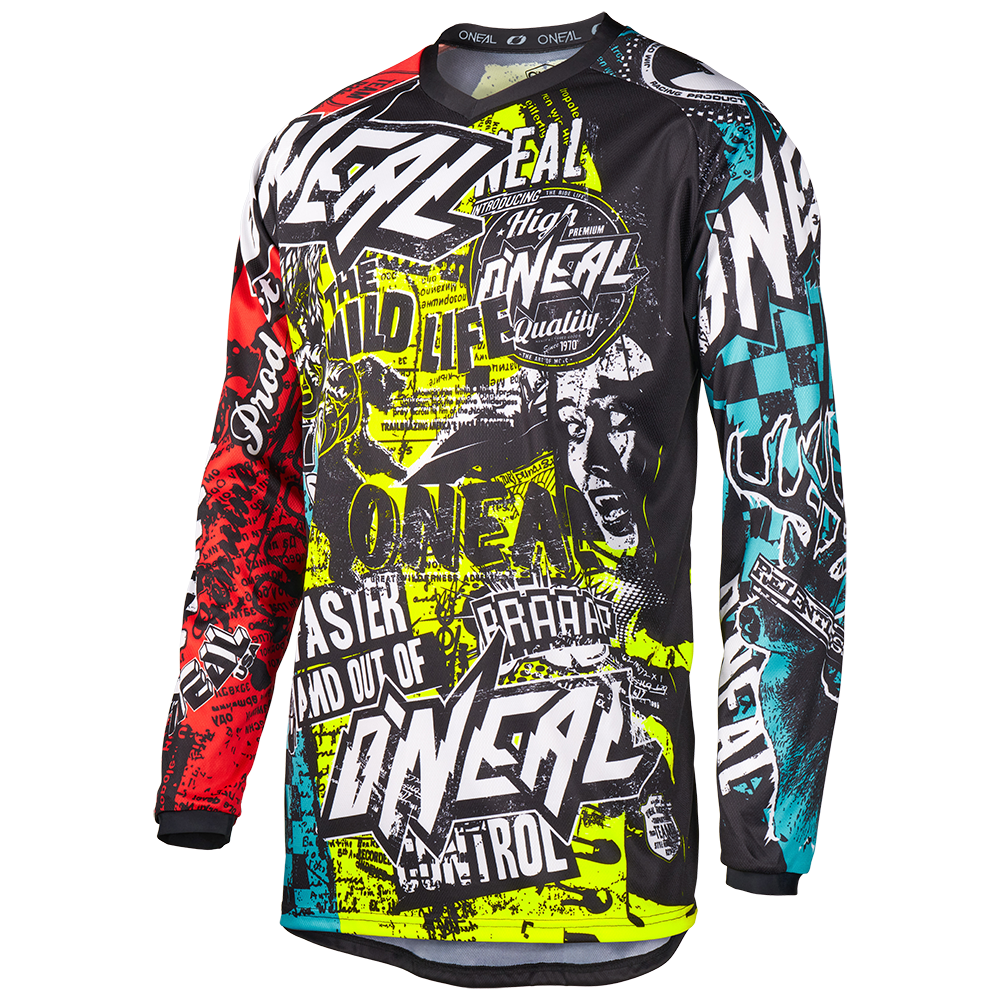 O'Neal maglietta cross ELEMENT bambino WILD multicolore