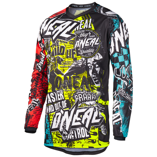 O'Neal maglietta cross ELEMENT bambino WILD multicolore