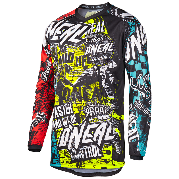 O'Neal maglietta cross ELEMENT bambino WILD multicolore