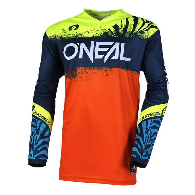 O'Neal maglietta cross ELEMENT bambino SHOCKER blu/arancio