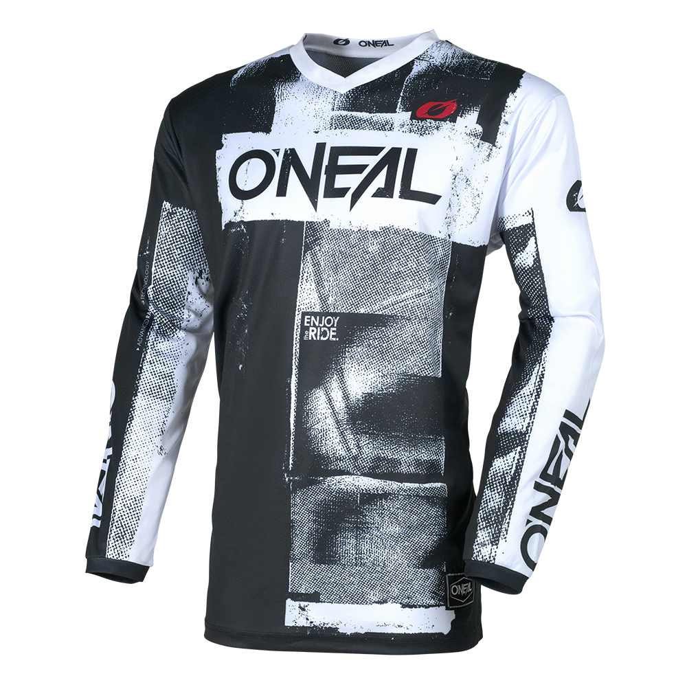 O'Neal maglietta cross ELEMENT ROLLER nero/bianco