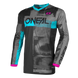 O'Neal maglietta cross ELEMENT donna ROLLER nero/ciano