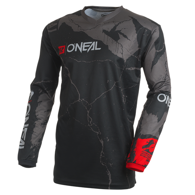 O'Neal maglietta cross ELEMENT ACID nero/grigio