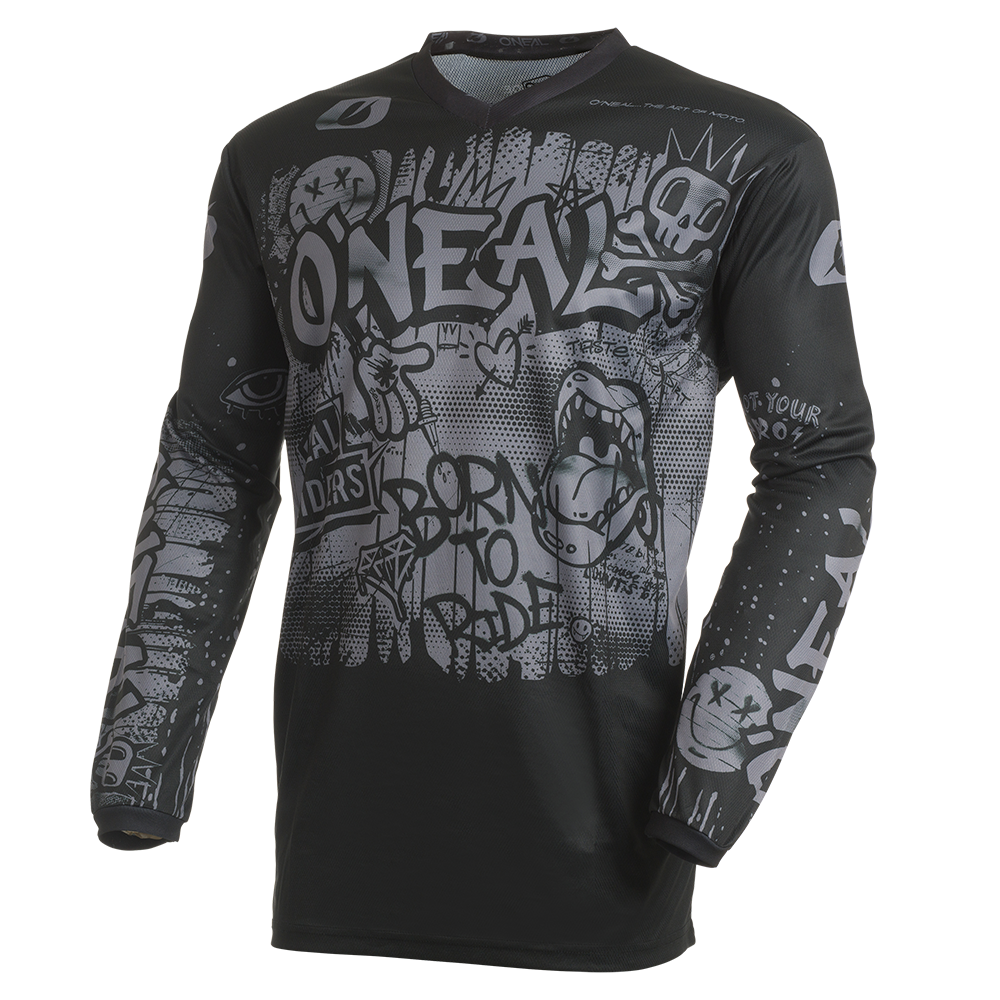 O'Neal maglietta cross ELEMENT RANCID nero/grigio