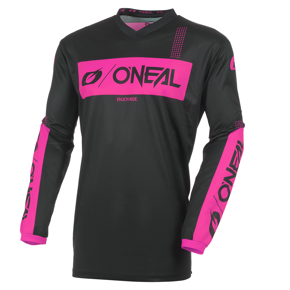 O'Neal maglietta cross ELEMENT RACEWEAR nero/rosa