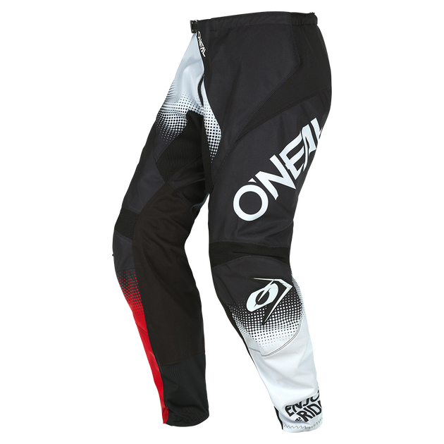 O'Neal pantaloni cross ELEMENT RACEWEAR nero/bianco/rosso