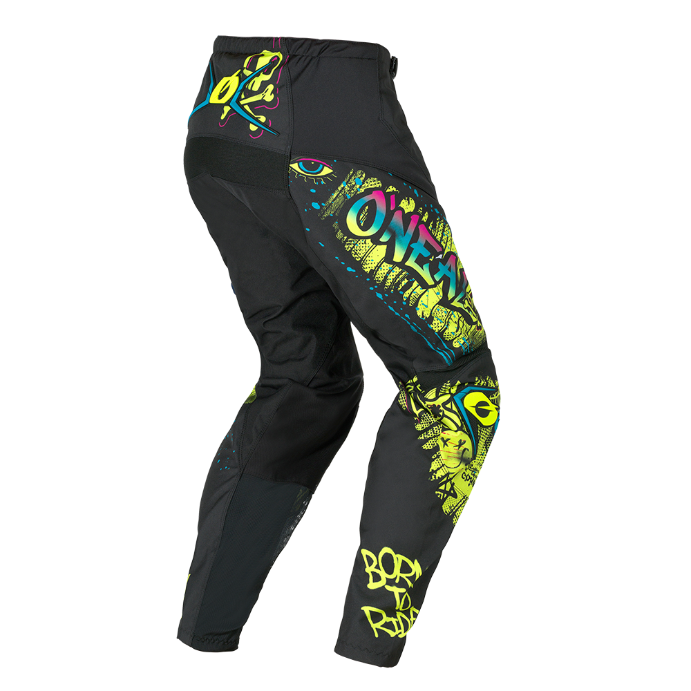 O'Neal pantaloni cross ELEMENT bambino RANCID nero/neon giallo - immagine 2