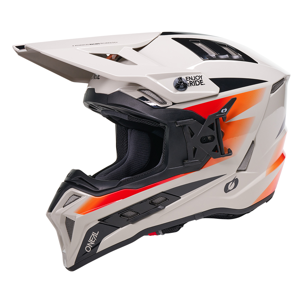 O'neal casco cross EX-SRS MAGMA grigio/arancio