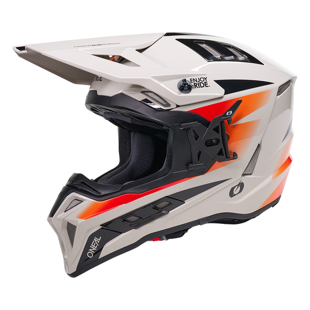 O'neal casco cross EX-SRS MAGMA grigio/arancio