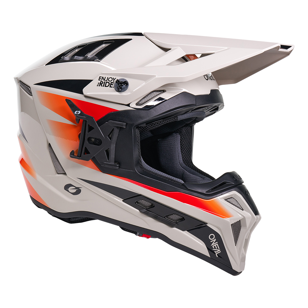 O'neal casco cross EX-SRS MAGMA grigio/arancio