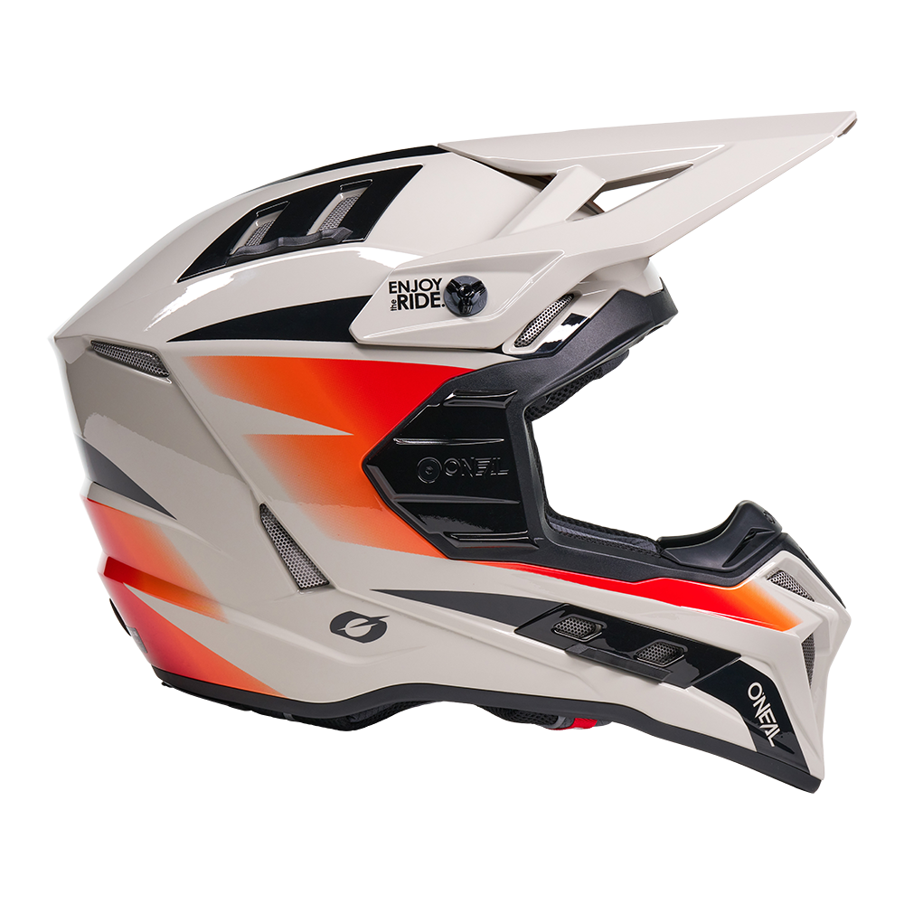 O'neal casco cross EX-SRS MAGMA grigio/arancio