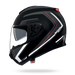 Nolan casco modulare N100-6 RADIANTE Nero / Argento / Rosso - XS