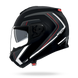 Nolan casco modulare N100-6 RADIANTE Nero / Argento / Rosso - XS