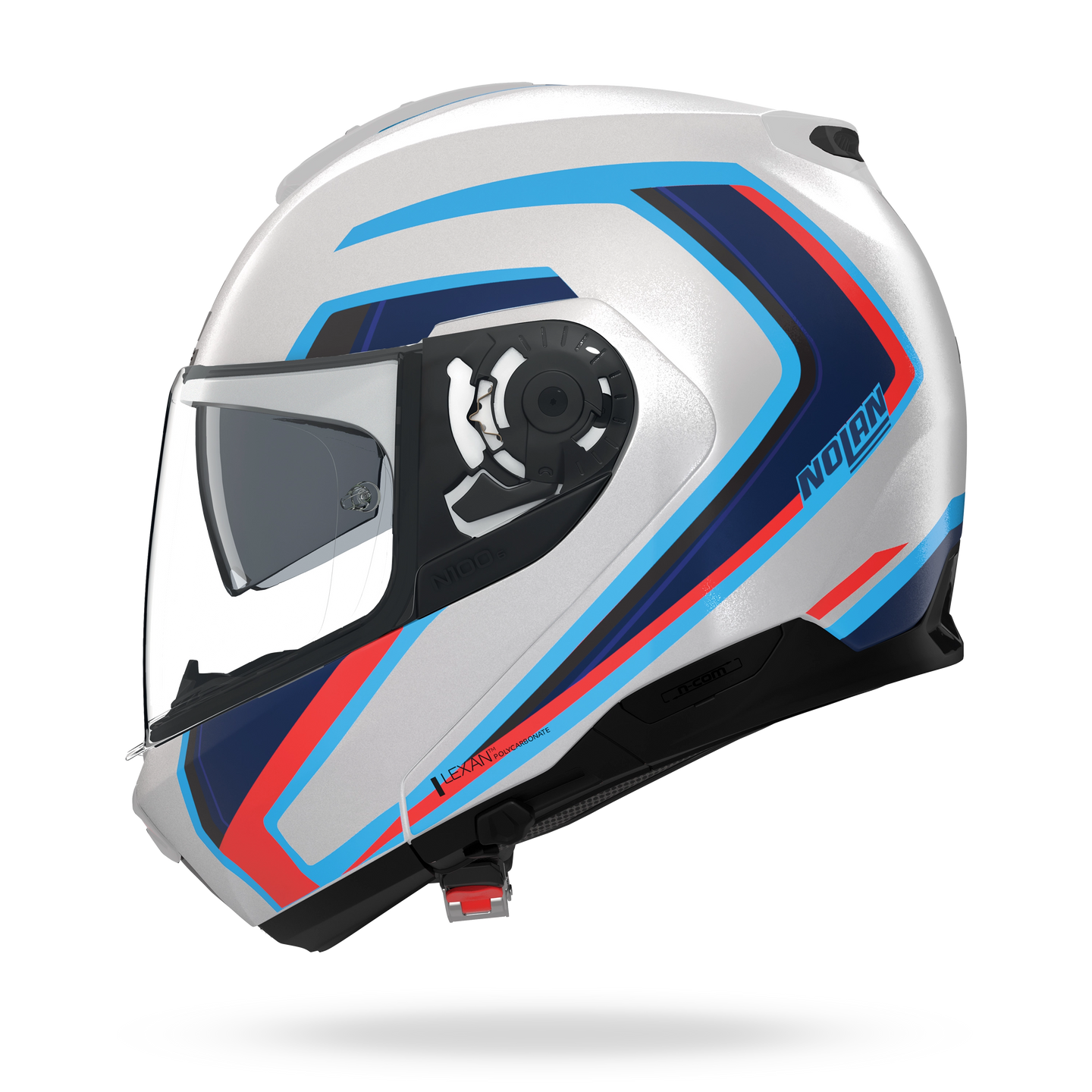 Nolan casco modulare N100-6 RADIANTE Bianco / Blu / Rosso - XS