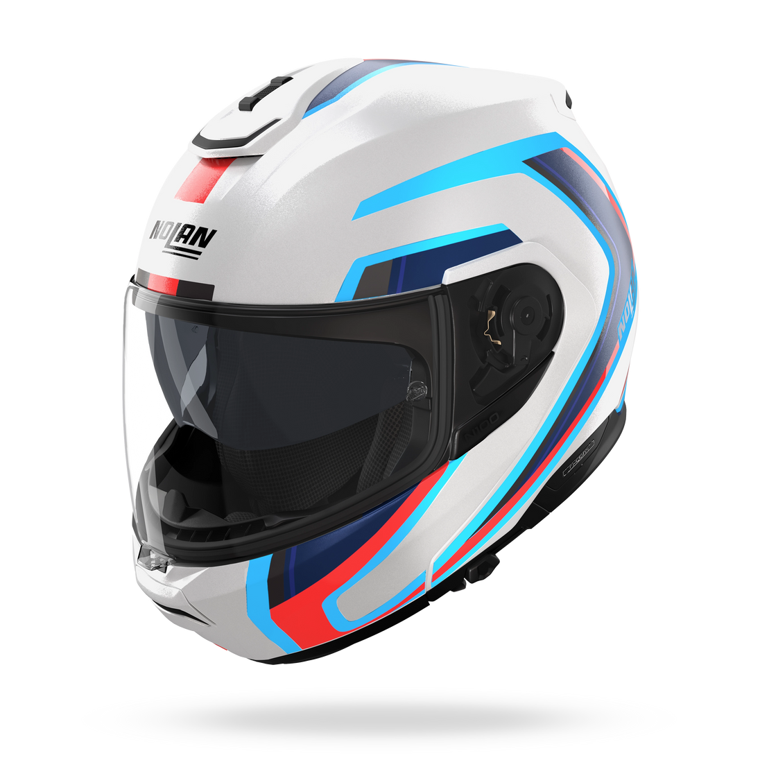 Nolan casco modulare N100-6 RADIANTE Bianco / Blu / Rosso - XXS