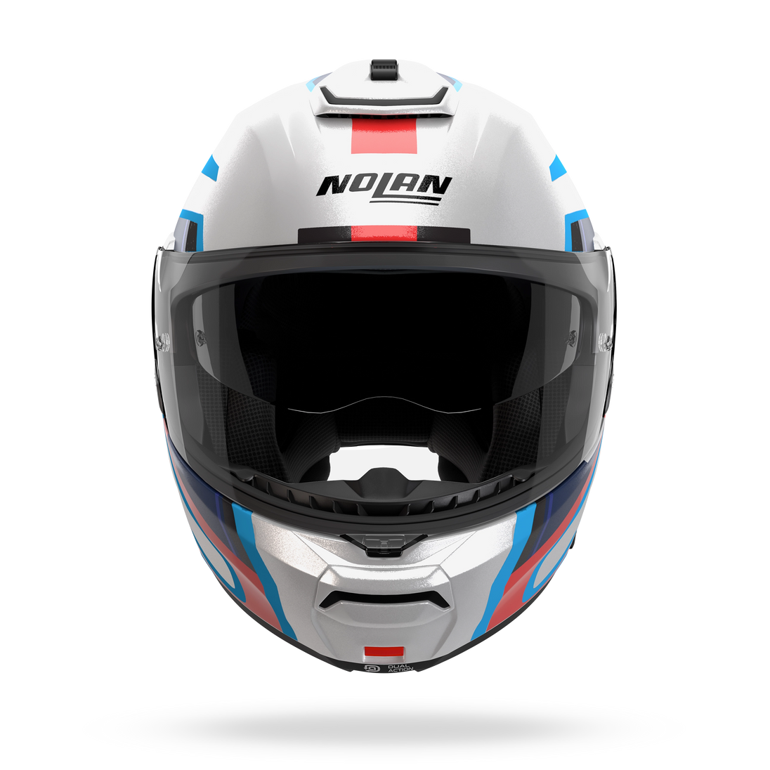Nolan casco modulare N100-6 RADIANTE Bianco / Blu / Rosso - S