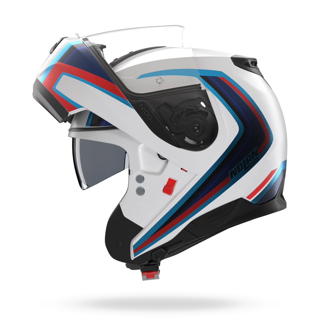 Nolan casco modulare N100-6 RADIANTE Bianco / Blu / Rosso - XXL