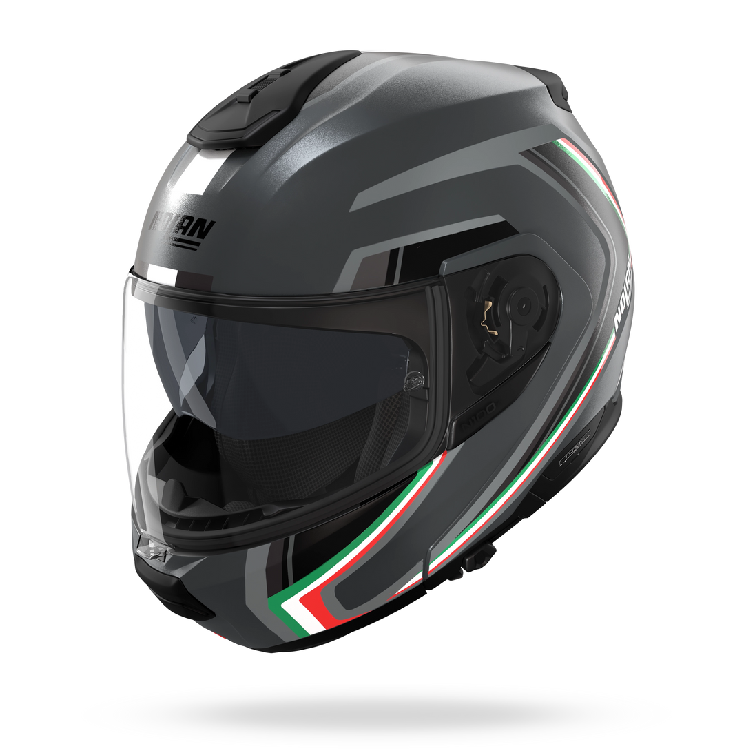Nolan casco modulare N100-6 RADIANTE Grigio lava / Italia - XXS
