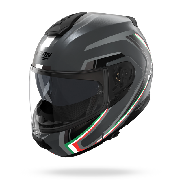 Nolan casco modulare N100-6 RADIANTE Grigio lava / Italia - XXS