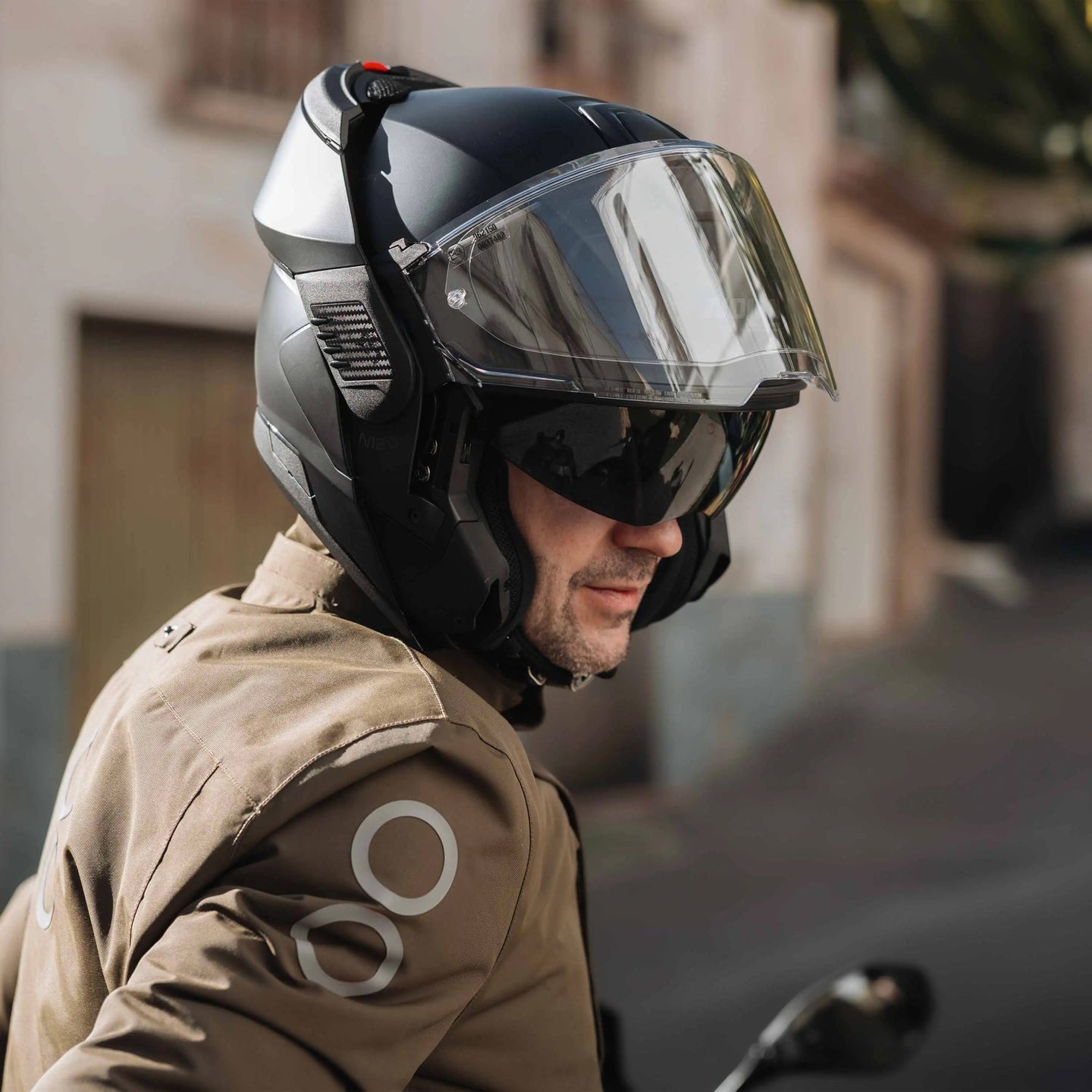 Nolan casco convertibile modulare N120-1 CLASSICO Nero / Flat - XXL