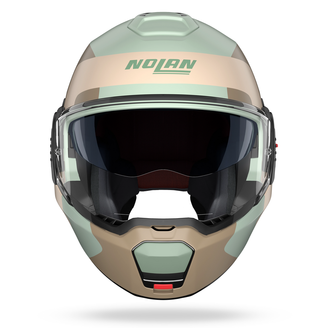 Nolan casco convertibile modulare N120-1 OMOCROMO Verde grigio / Marrone / Sabbia - S