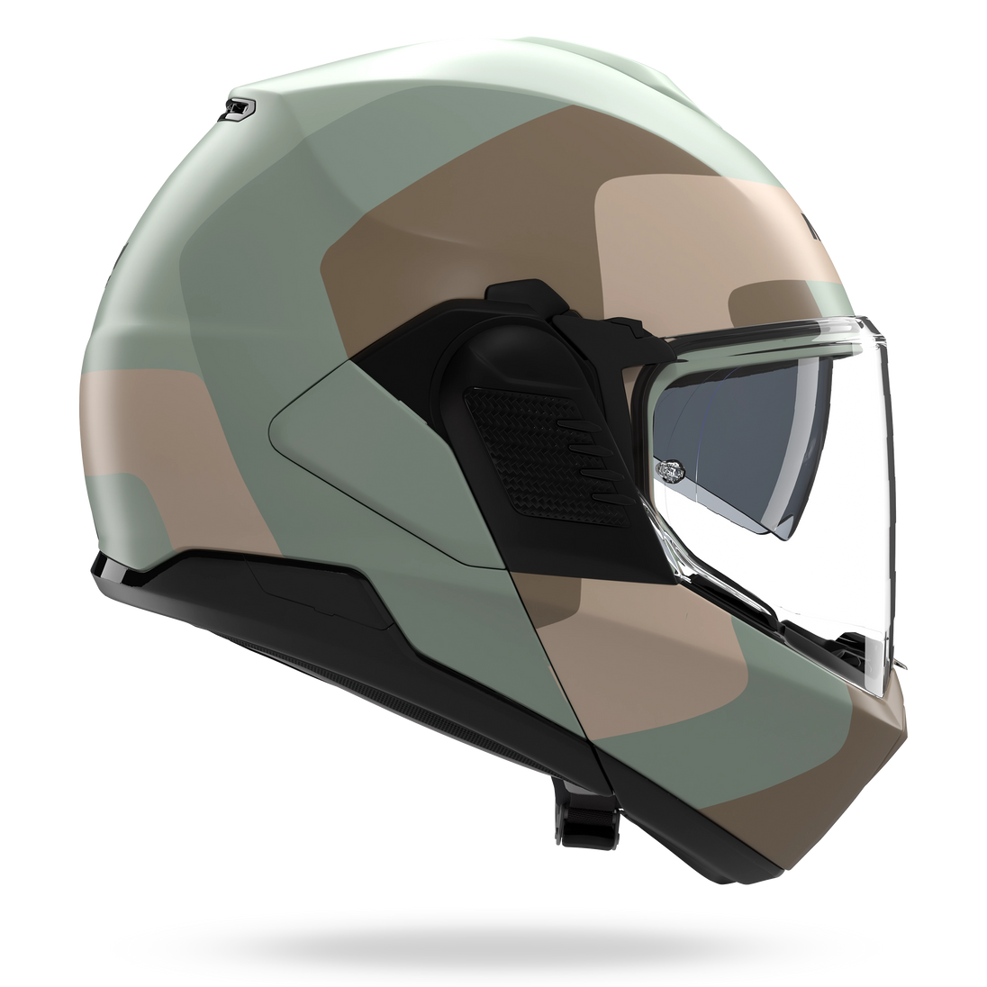 Nolan casco convertibile modulare N120-1 OMOCROMO Verde grigio / Marrone / Sabbia - L