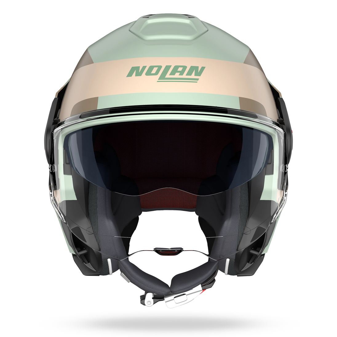 Nolan casco convertibile modulare N120-1 OMOCROMO Verde grigio / Marrone / Sabbia - XL