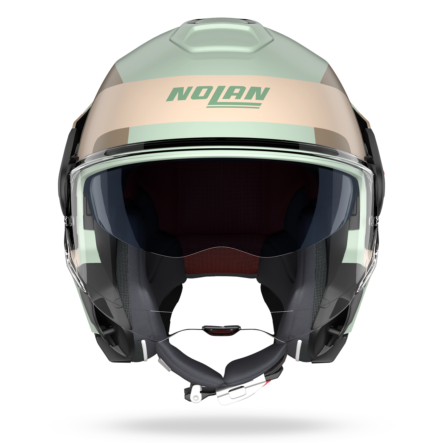 Nolan casco convertibile modulare N120-1 OMOCROMO Verde grigio / Marrone / Sabbia - XL