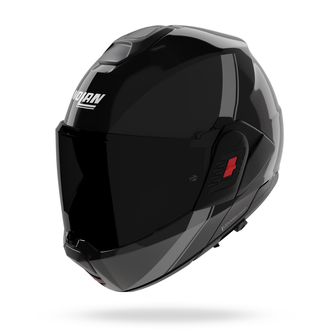 Nolan casco convertibile modulare N120-1 VERNICIATURA SPECIALE Nero / Grigio / Argento - XXS