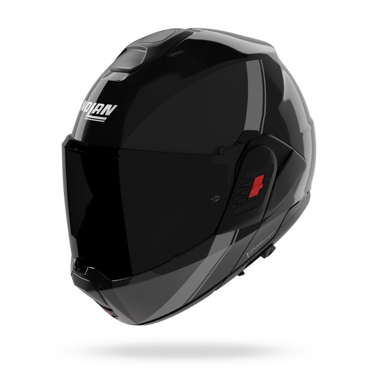Nolan casco convertibile modulare N120-1 VERNICIATURA SPECIALE Nero / Grigio / Argento - XXS
