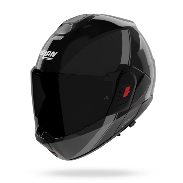 Nolan casco convertibile modulare N120-1 VERNICIATURA SPECIALE Nero / Grigio / Argento - XXS